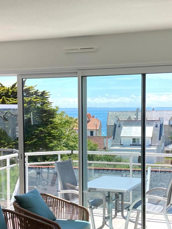 Grand Et Luxueux Appartement Lumineux 4 Pers Vue Mer Wifi Inclus Quiberon Exteriér fotografie