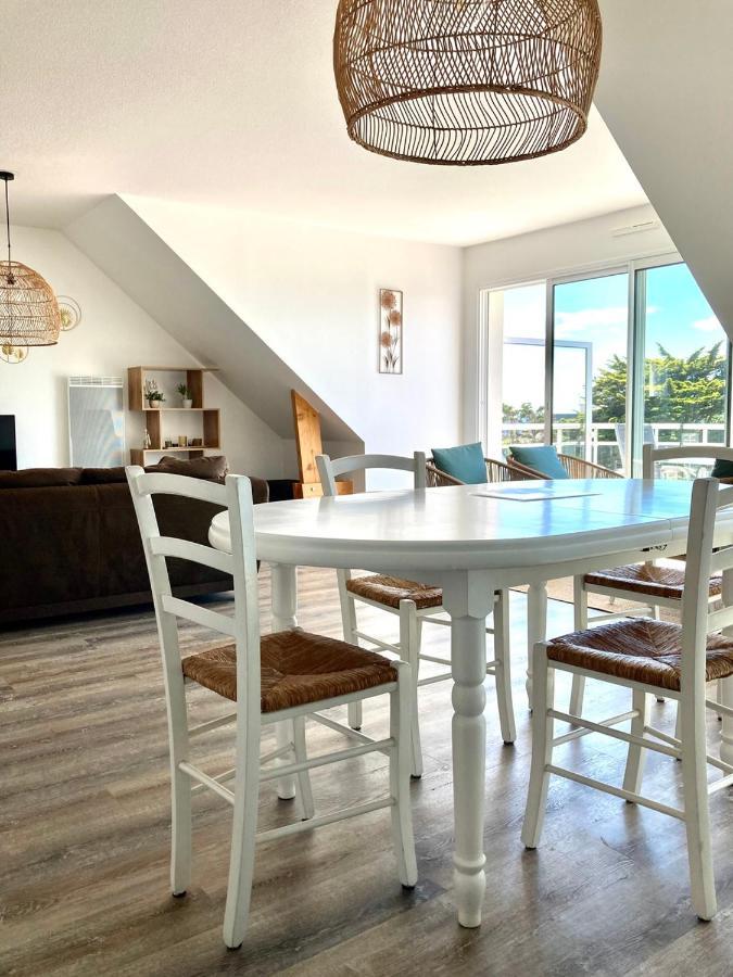 Grand Et Luxueux Appartement Lumineux 4 Pers Vue Mer Wifi Inclus Quiberon Exteriér fotografie